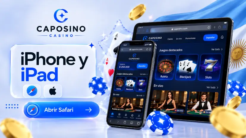 Caposino en iPhone y iPad con Safari